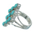Southwestern Authentic Sterling Silver And Turquoise Ring Size 6-1/2 YX71532